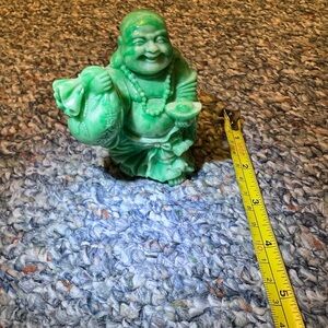 Green laughing Buddha figure ~2004